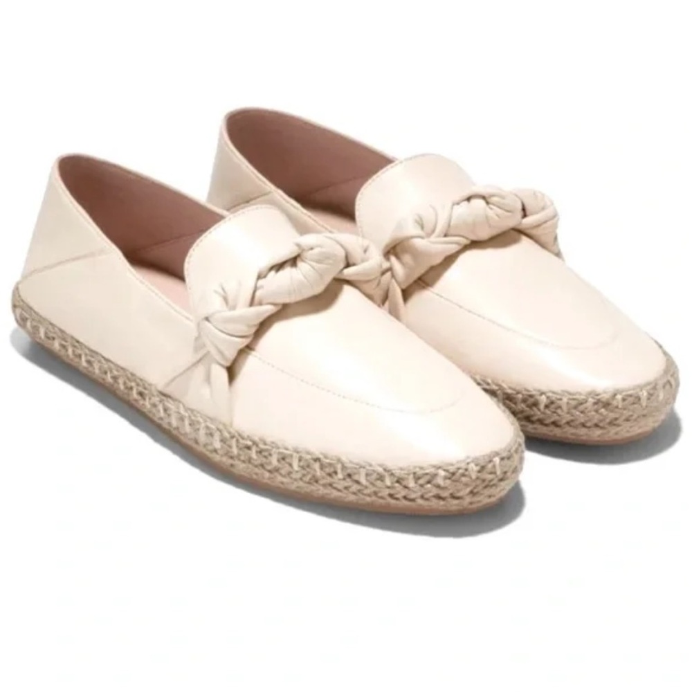 COLE HAAN Cloudfeel Knot Leather Espadrille Loafers